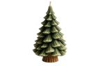 Evergreen-Sculptural Christmas Candle
