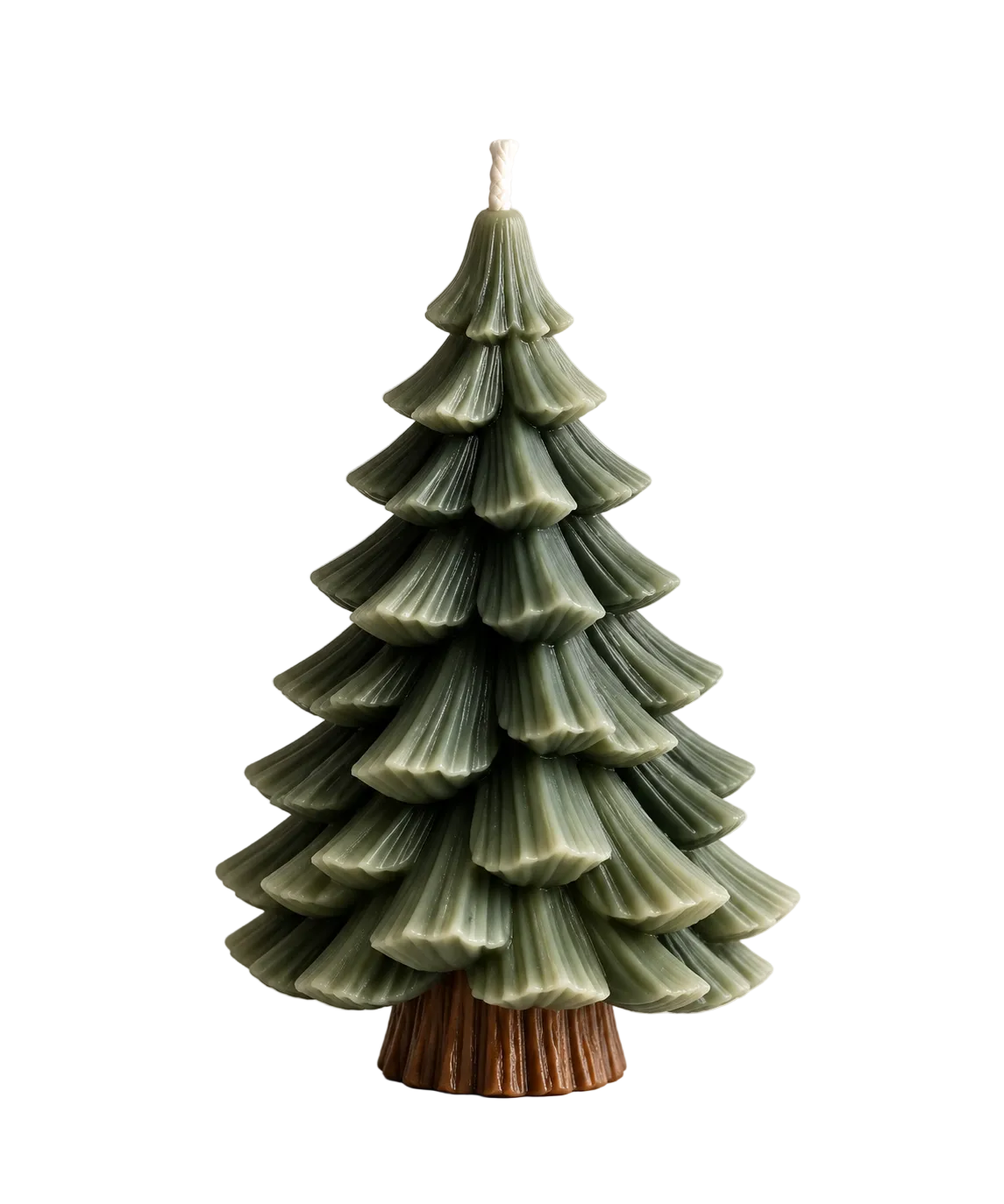 Evergreen-Sculptural Christmas Candle